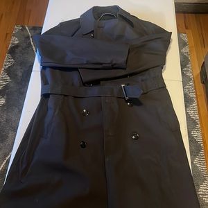 Black men’s trench coat